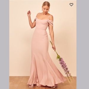 Reformation Larkspur Dress in Blush